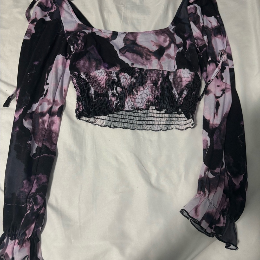 Floral Long Sleeve Women's Top